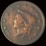 1849 Braided Hair Large Cent LIGHTLY CIRCULATED