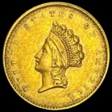 1855 Indian Princess Head Gold Dollar CHOICE AU CHOICE AU