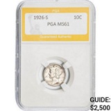 1926-S Mercury Dime PGA MS61