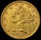 1892 GOLD $5 Liberty Head Half Eagle CHOICE BU
