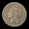 1865 Three-Cent Nickel LIGHTLY CIRCULATED