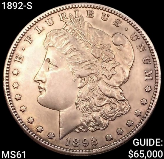 1892-S Morgan Silver Dollar UNCIRCULATED