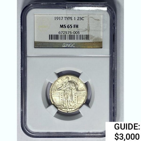 1917 Standing Liberty Quarter NGC MS65 FH