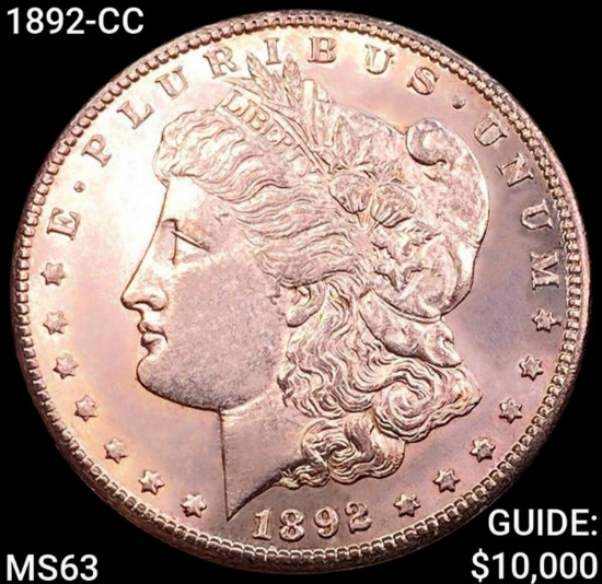 1892-CC Morgan Silver Dollar CHOICE BU