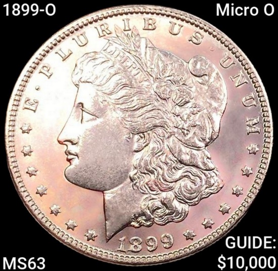 1899-O Micro O Morgan Silver Dollar CHOICE BU