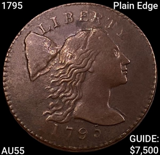 1795 Plain Edge Liberty Cap Large Cent HIGH GRADE