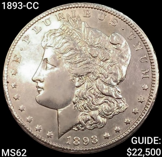 1893-CC Morgan Silver Dollar UNCIRCULATED