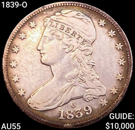 1839-O Capped Bust Half Dollar HIGH GRADE