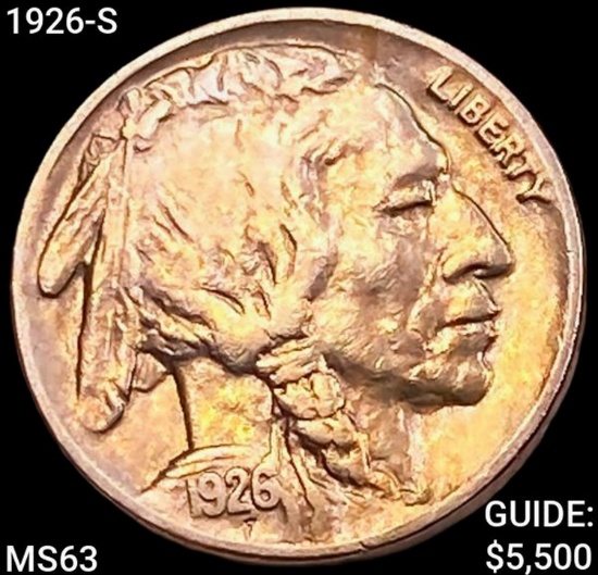 1926-S Buffalo Nickel CHOICE BU