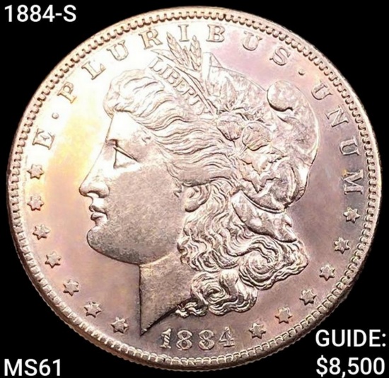 1884-S Morgan Silver Dollar UNCIRCULATED