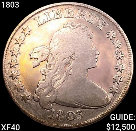 1803 Draped Bust Dollar NEARLY UNCIRCULATED
