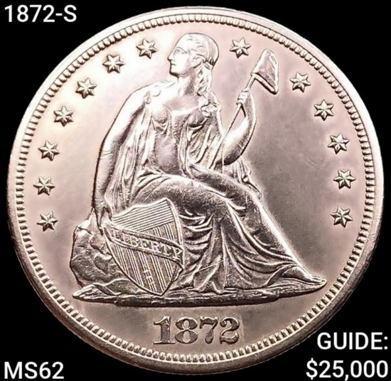1872-S Seated Liberty Dollar UNCIRCULATED
