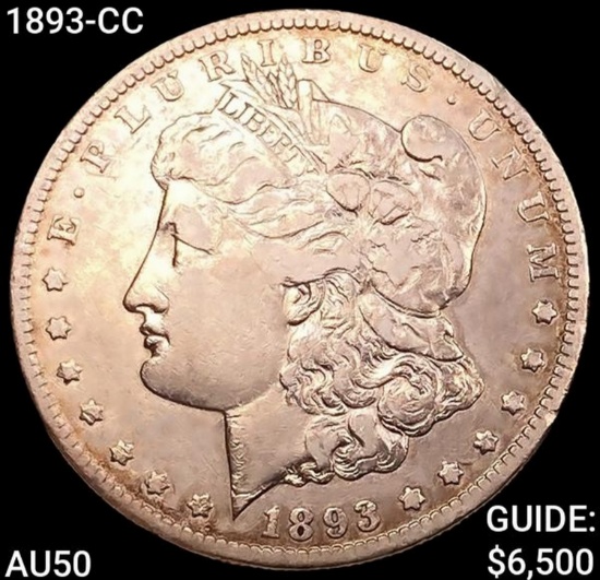 1893-CC Morgan Silver Dollar CLOSELY UNCIRCULATED