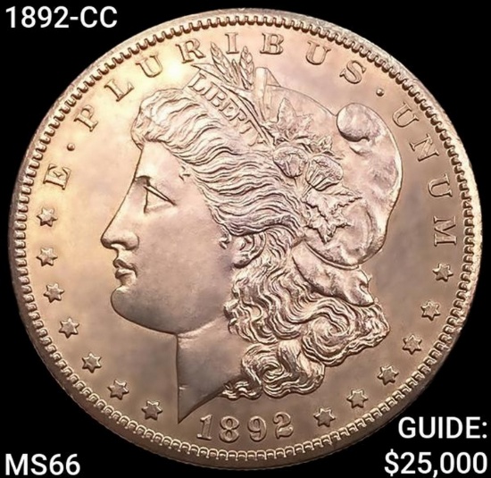 1892-CC Morgan Silver Dollar GEM BU