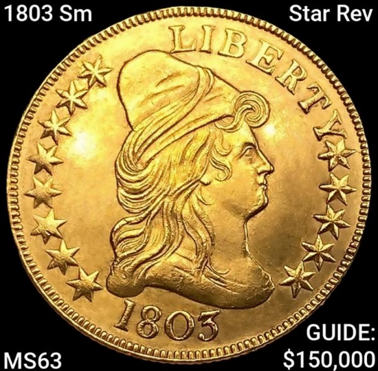 1803 Sm Star Rev $10 Gold Eagle CHOICE BU