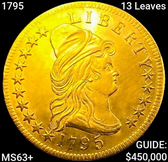 1795 13 Leaves $10 Gold Eagle CHOICE BU+