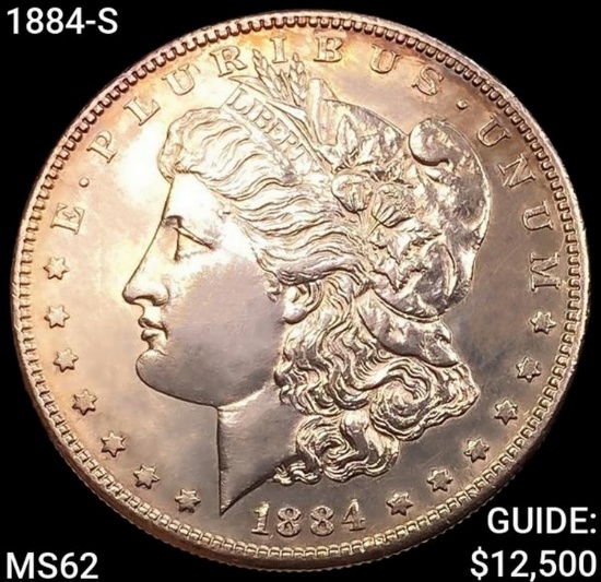 1884-S Morgan Silver Dollar UNCIRCULATED