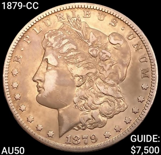 1879-CC Morgan Silver Dollar CLOSELY UNCIRCULATED
