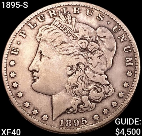 1895-S Morgan Silver Dollar NEARLY UNCIRCULATED