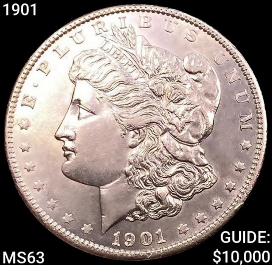 1901 Morgan Silver Dollar CHOICE BU