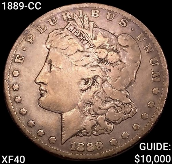 1889-CC Morgan Silver Dollar NEARLY UNCIRCULATED