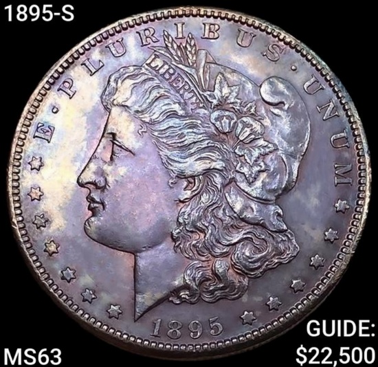 1895-S Morgan Silver Dollar CHOICE BU