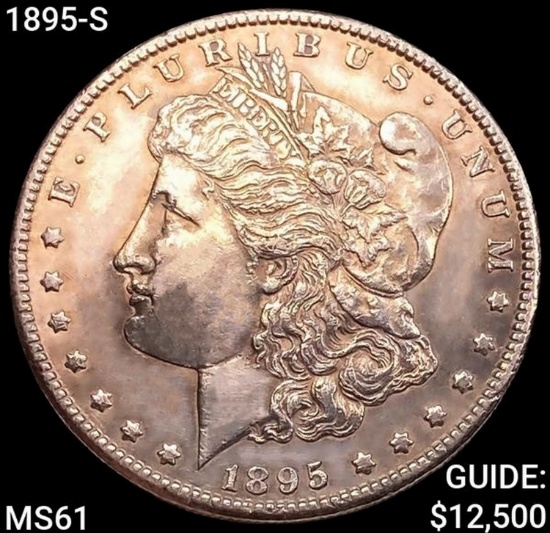 1895-S Morgan Silver Dollar UNCIRCULATED