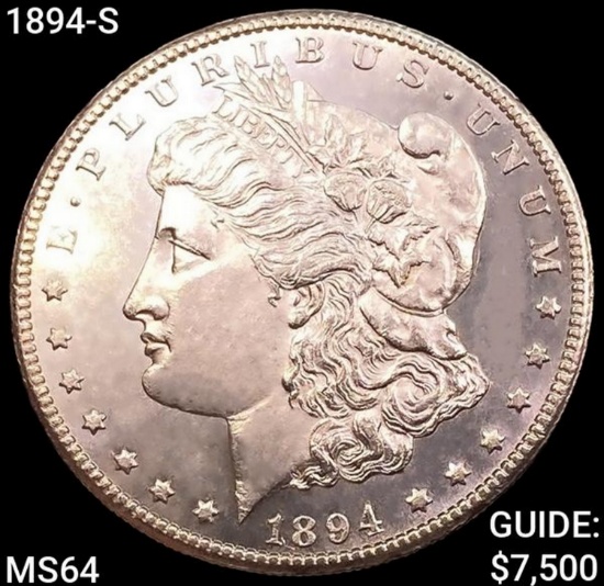 1894-S Morgan Silver Dollar CHOICE BU