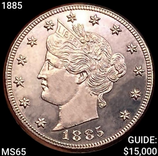 1885 Liberty Victory Nickel GEM BU