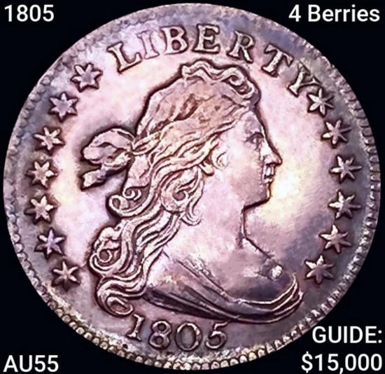 1805 Draped Bust Dime CHOICE AU
