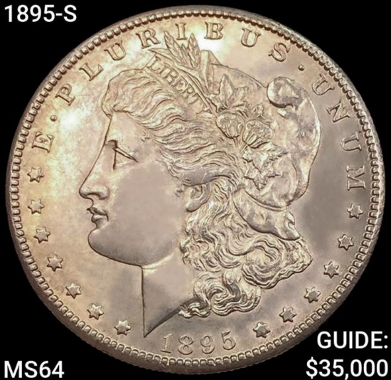1895-S Morgan Silver Dollar CHOICE BU