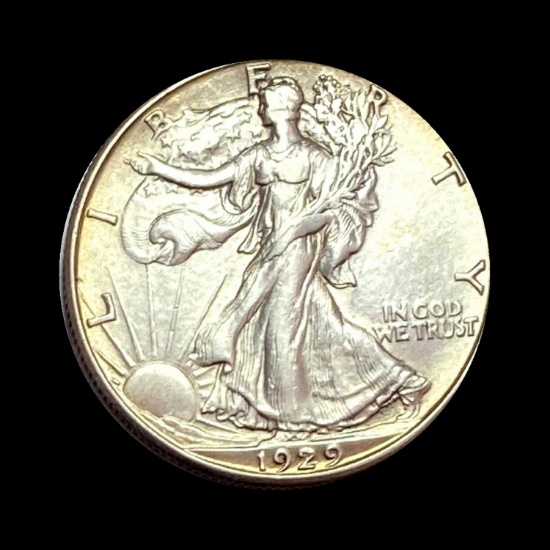 1929 Walking Liberty Half Dollar CLOSELY UNCIRCULATED