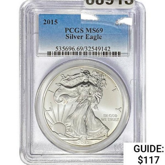 2015 Silver Eagle PCGS MS69