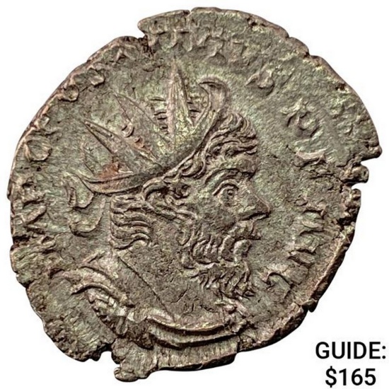 260-269 AD Romano-Gallic BI Double Denarius UNCIRCULATED