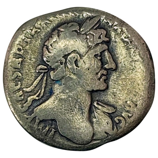 Roman Hadrian 117-138 AD Silver Denarius NEARLY UNCIRCULATED