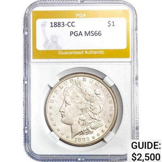 1883-CC Morgan Dollar PGA MS66 MS66