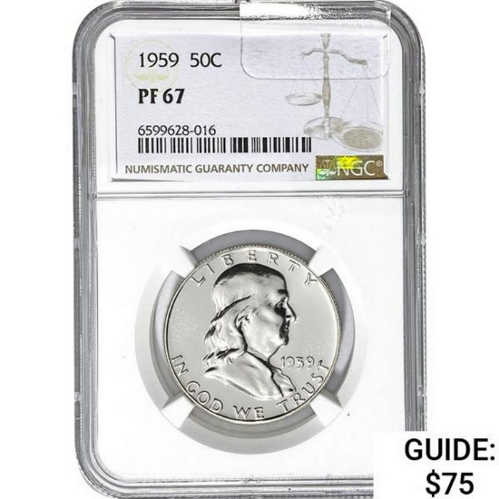 1959 50C NGC PF67