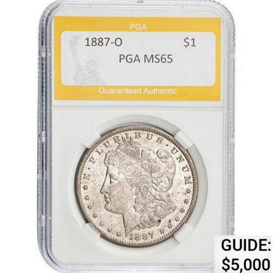 1887-O Morgan Dollar PGA MS65 MS65