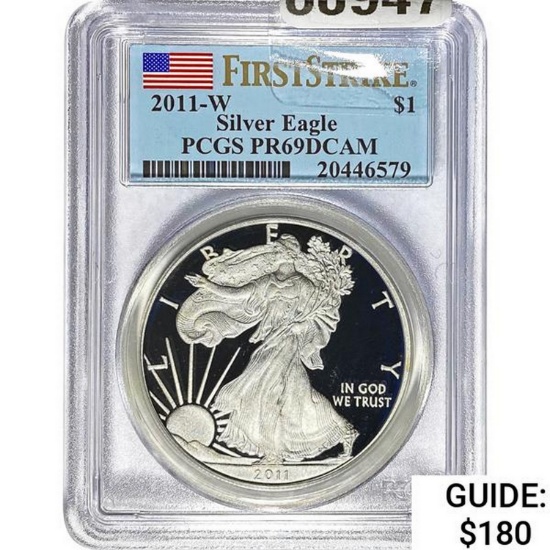 2011-W Silver Eagle PCGS PR69DCAM