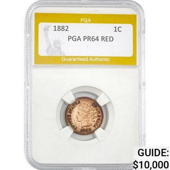 1882 Indian Head Cent PGA PR64 RED PR64