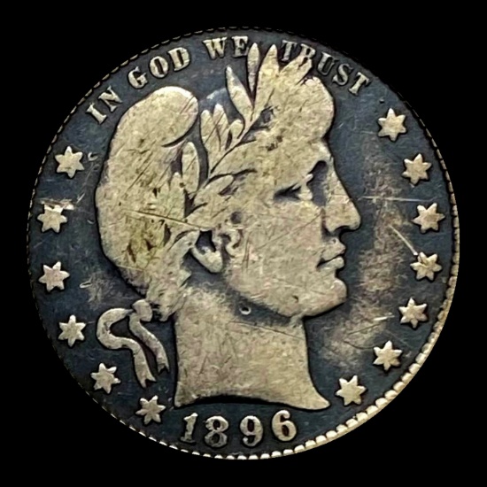 1896-O Barber Quarter NICELY CIRCULATED