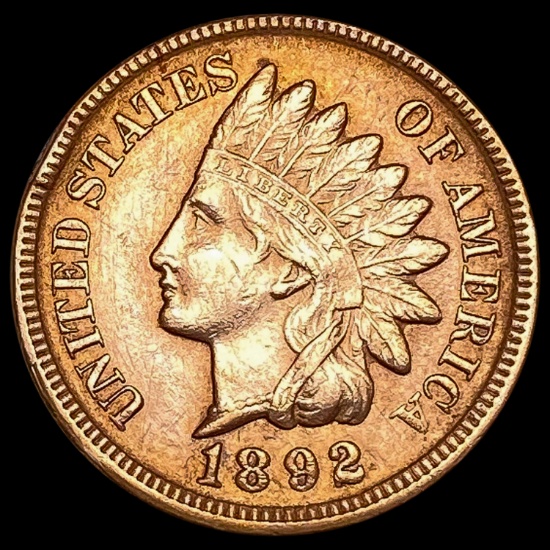 1892 Indian Head Cent CLOSELY UNCIRCULATED CLOSELY UNCIRCULATED