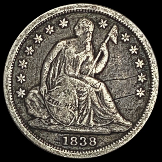 1838 Seated Liberty Dime NICELY CIRCULATED NICELY CIRCULATED