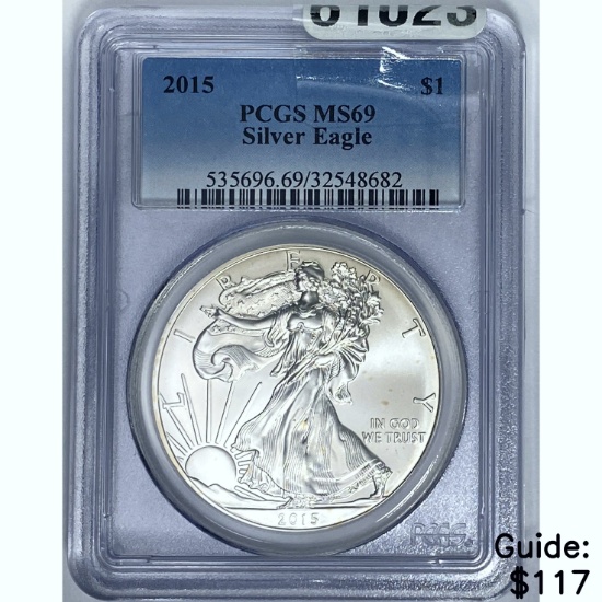 2015 Silver Eagle PCGS MS69