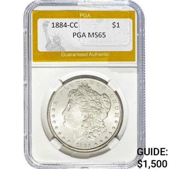 1884-CC Morgan Dollar PGA MS65