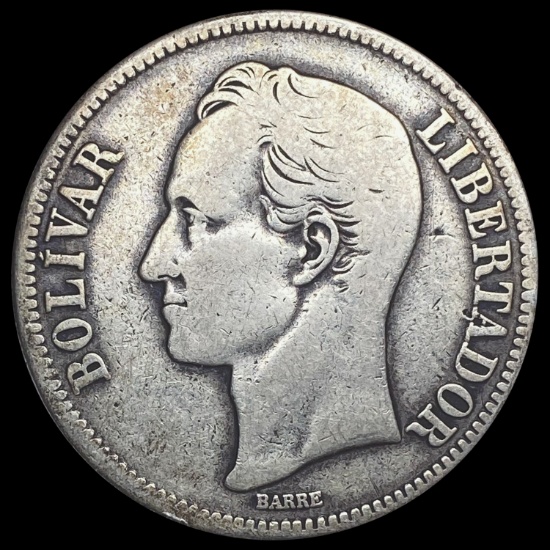 1935 Venezuela 5 BolÃƒÆ’Ã†â€™Ãƒâ€šÃ‚Â­vares NICELY CIRCULATED