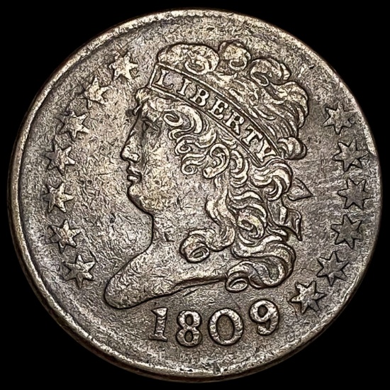 1809 Classic Head Half Cent LIGHTLY CIRCULATED