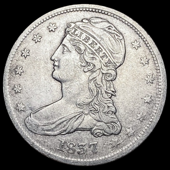 1837 Capped Bust Half Dollar CLOSELY UNCIRCULATED CLOSELY UNCIRCULATED