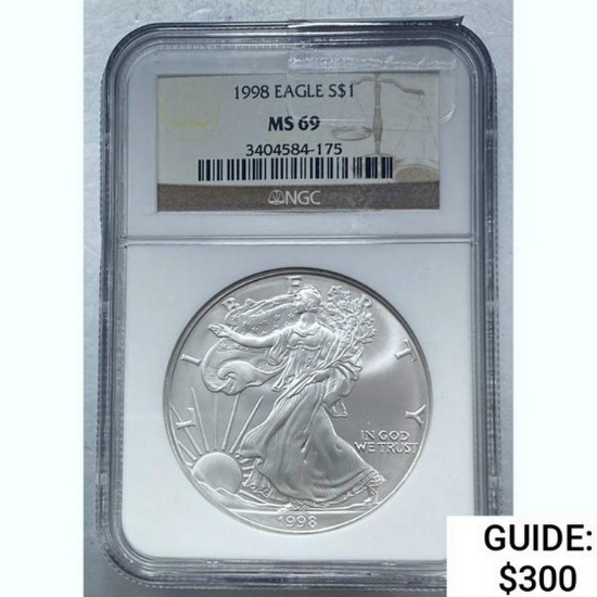 [3] 1998 Silver Eagle NGC MS69