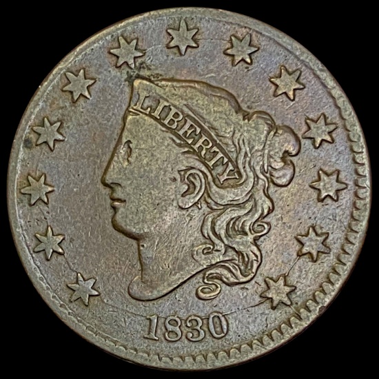 1830 Classic Head Large Cent LIGHTLY CIRCULATED